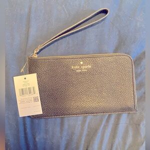 NWT Kate Spade Black Wristlet